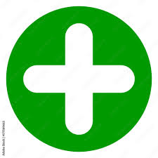 plus sign green circle icon Stock ...